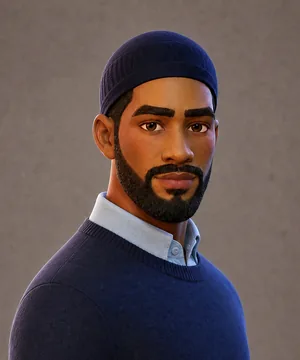 Tariq Al-Mansur, a Faith Knight training persona: Islam.